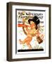 "Baby New Year Celebrates," Saturday Evening Post Cover, January 2, 1937-Joseph Christian Leyendecker-Framed Giclee Print