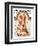 "Baby New Year Charting 1933," Saturday Evening Post Cover, December 31, 1932-Joseph Christian Leyendecker-Framed Giclee Print