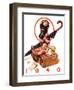 "Baby New Year Ready for War,"December 30, 1939-Joseph Christian Leyendecker-Framed Giclee Print