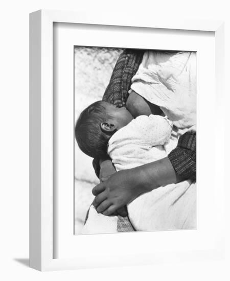 Baby Nursing (Conchita with Her Mother Luz Jimenez), Mexico City, 1926-Tina Modotti-Framed Giclee Print