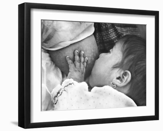 Baby Nursing (Conchita with Her Mother Luz Jimenez), Mexico City, 1926-Tina Modotti-Framed Giclee Print