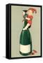 Baby on German Wine Bottle-null-Framed Stretched Canvas