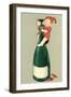 Baby on German Wine Bottle-null-Framed Art Print