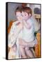 Baby on the Arm of Her Mother-Mary Cassatt-Framed Stretched Canvas