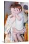 Baby on the Arm of Her Mother-Mary Cassatt-Stretched Canvas