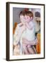 Baby on the Arm of Her Mother-Mary Cassatt-Framed Art Print