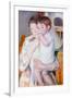 Baby on the Arm of Her Mother-Mary Cassatt-Framed Art Print