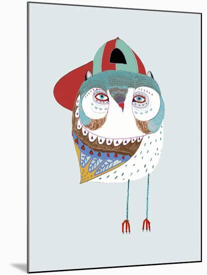 Baby Owl Dude-Ashley Percival-Mounted Giclee Print