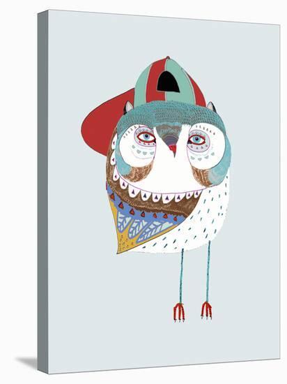 Baby Owl Dude-Ashley Percival-Stretched Canvas