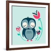 Baby Owl-null-Framed Giclee Print