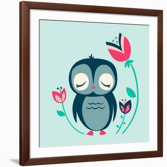 Baby Owl-null-Framed Giclee Print