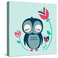 Baby Owl-null-Stretched Canvas