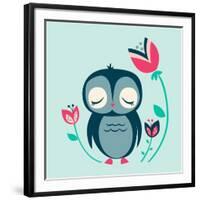 Baby Owl-null-Framed Giclee Print