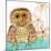 Baby Owl-Wyanne-Mounted Giclee Print