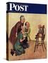 "Baby Picture," Saturday Evening Post Cover, February 19, 1949-Jack Welch-Stretched Canvas