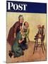 "Baby Picture," Saturday Evening Post Cover, February 19, 1949-Jack Welch-Mounted Giclee Print