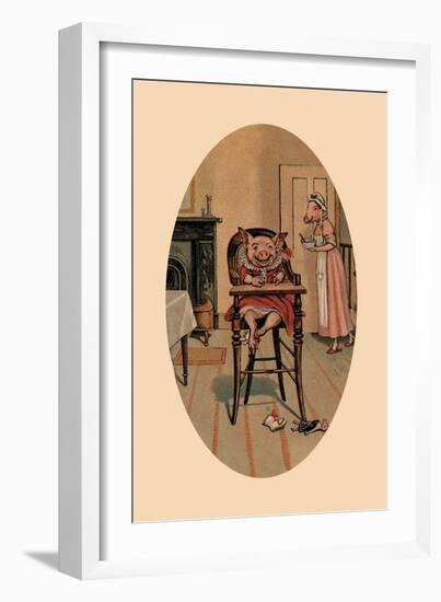 Baby Pig-null-Framed Art Print