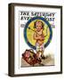 "Baby Pilot," Saturday Evening Post Cover, January 28, 1928-Ellen Pyle-Framed Giclee Print