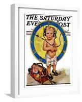 "Baby Pilot," Saturday Evening Post Cover, January 28, 1928-Ellen Pyle-Framed Giclee Print