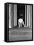 Baby Playing in Hallway-Philip Gendreau-Framed Stretched Canvas