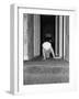 Baby Playing in Hallway-Philip Gendreau-Framed Photographic Print