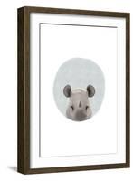 Baby Rhino-Leah Straatsma-Framed Art Print