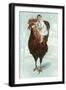 Baby Riding Giant Rooster-null-Framed Art Print