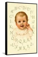 Baby's Alphabet-Ida Waugh-Framed Stretched Canvas
