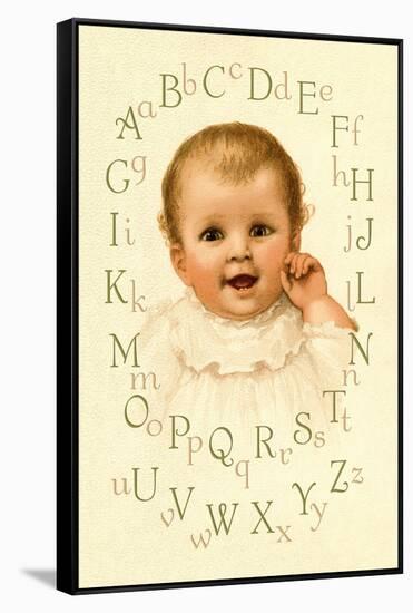 Baby's Alphabet-Ida Waugh-Framed Stretched Canvas