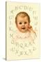 Baby's Alphabet-Ida Waugh-Stretched Canvas