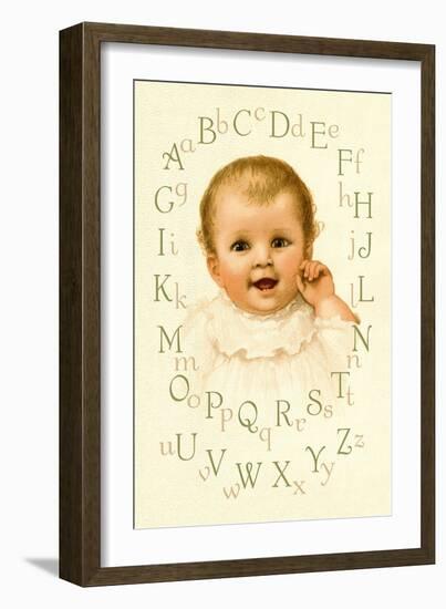 Baby's Alphabet-Ida Waugh-Framed Art Print