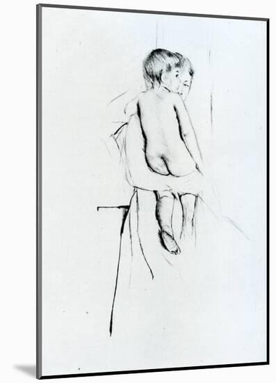 Baby's Back-Mary Cassatt-Mounted Giclee Print