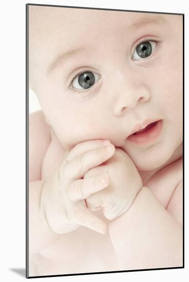 Baby's Face And Hands-Ruth Jenkinson-Mounted Photographic Print