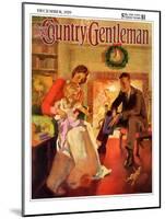 "Baby's First Christmas," Country Gentleman Cover, December 1, 1929-Haddon Sundblom-Mounted Giclee Print