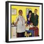 "Baby's First Shot," March 3, 1962-Richard Sargent-Framed Giclee Print