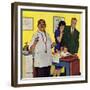 "Baby's First Shot," March 3, 1962-Richard Sargent-Framed Giclee Print