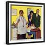 "Baby's First Shot," March 3, 1962-Richard Sargent-Framed Giclee Print