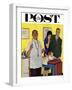 "Baby's First Shot," Saturday Evening Post Cover, March 3, 1962-Richard Sargent-Framed Giclee Print