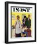 "Baby's First Shot," Saturday Evening Post Cover, March 3, 1962-Richard Sargent-Framed Giclee Print