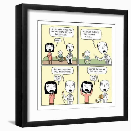 Baby's Insane-Reza Farazmand-Framed Art Print