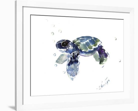 Baby Sea Turtle-Suren Nersisyan-Framed Art Print