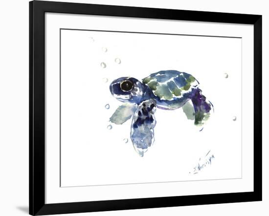 Baby Sea Turtle-Suren Nersisyan-Framed Art Print