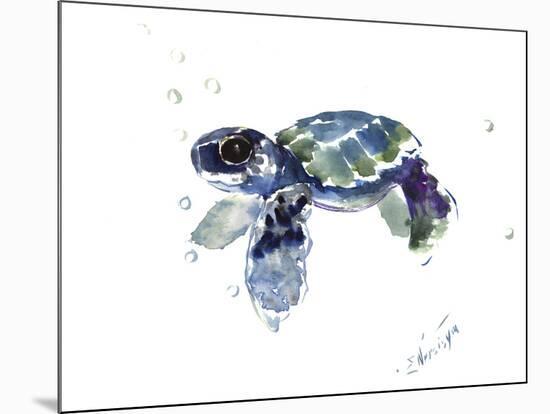 Baby Sea Turtle-Suren Nersisyan-Mounted Art Print