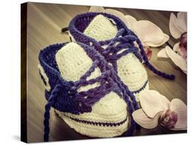 Baby Shoes-.AGA.-Stretched Canvas