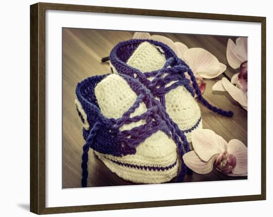 Baby Shoes-.AGA.-Framed Photographic Print