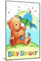 Baby Shower Bear-Melinda Hipsher-Mounted Giclee Print