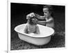 Baby Siblings Taking a Bath-Bettmann-Framed Photographic Print