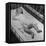 Baby Sleeping on its Stomach in Nursery at St. Vincent's Hospital-Nina Leen-Framed Stretched Canvas