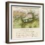 Baby Sleeps in Its Cradle Among the Apple Blossom Unaware of the Danger That-Kate Greenaway-Framed Photographic Print