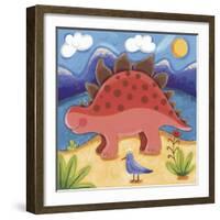 Baby Steggy The Stegosaurus-Sophie Harding-Framed Giclee Print